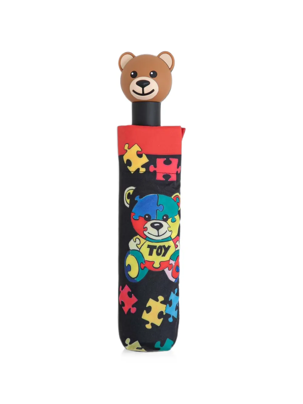 Moschino puzzle-print umbrella - Nero