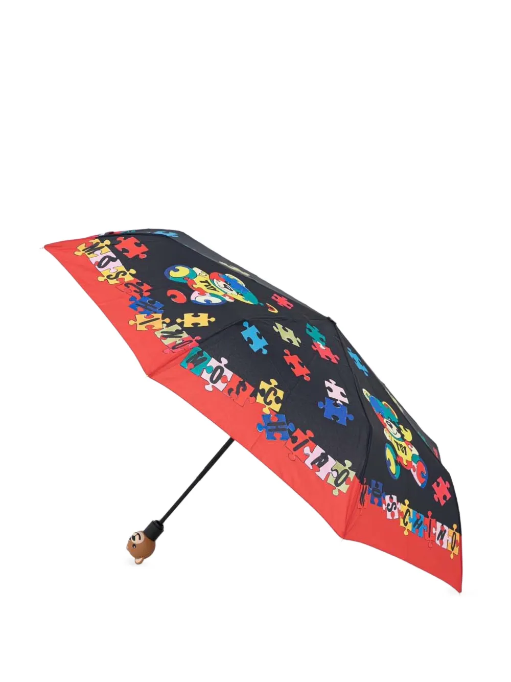 Moschino puzzle-print umbrella · One Size