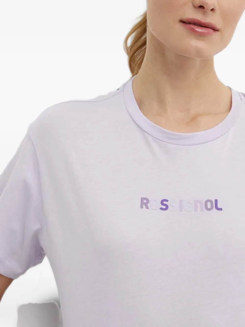Rossignol logo-detail T-shirt Paars