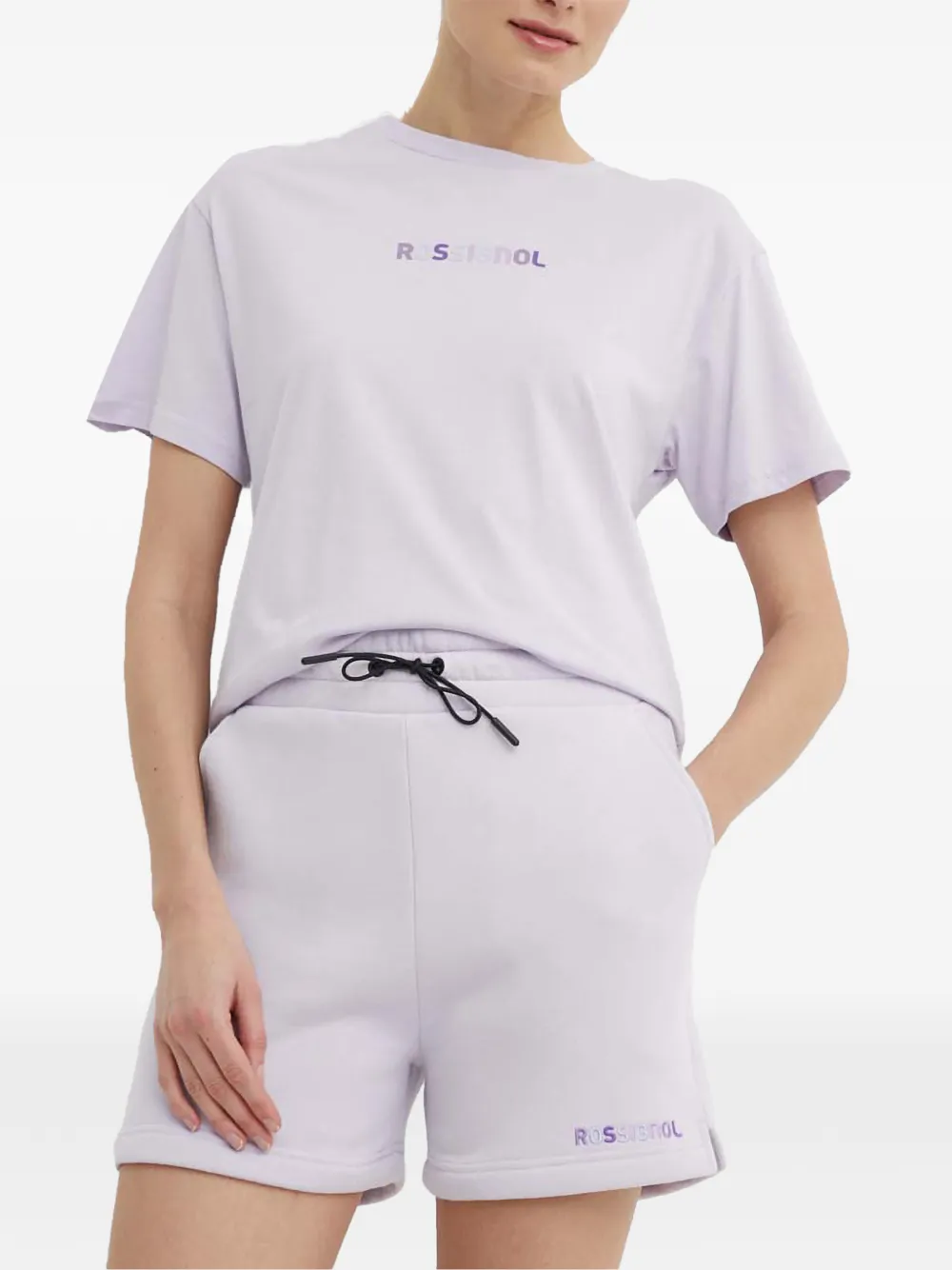 Rossignol logo-detail T-shirt Paars