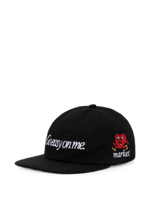 MARKET graphic-embroidery cotton baseball cap