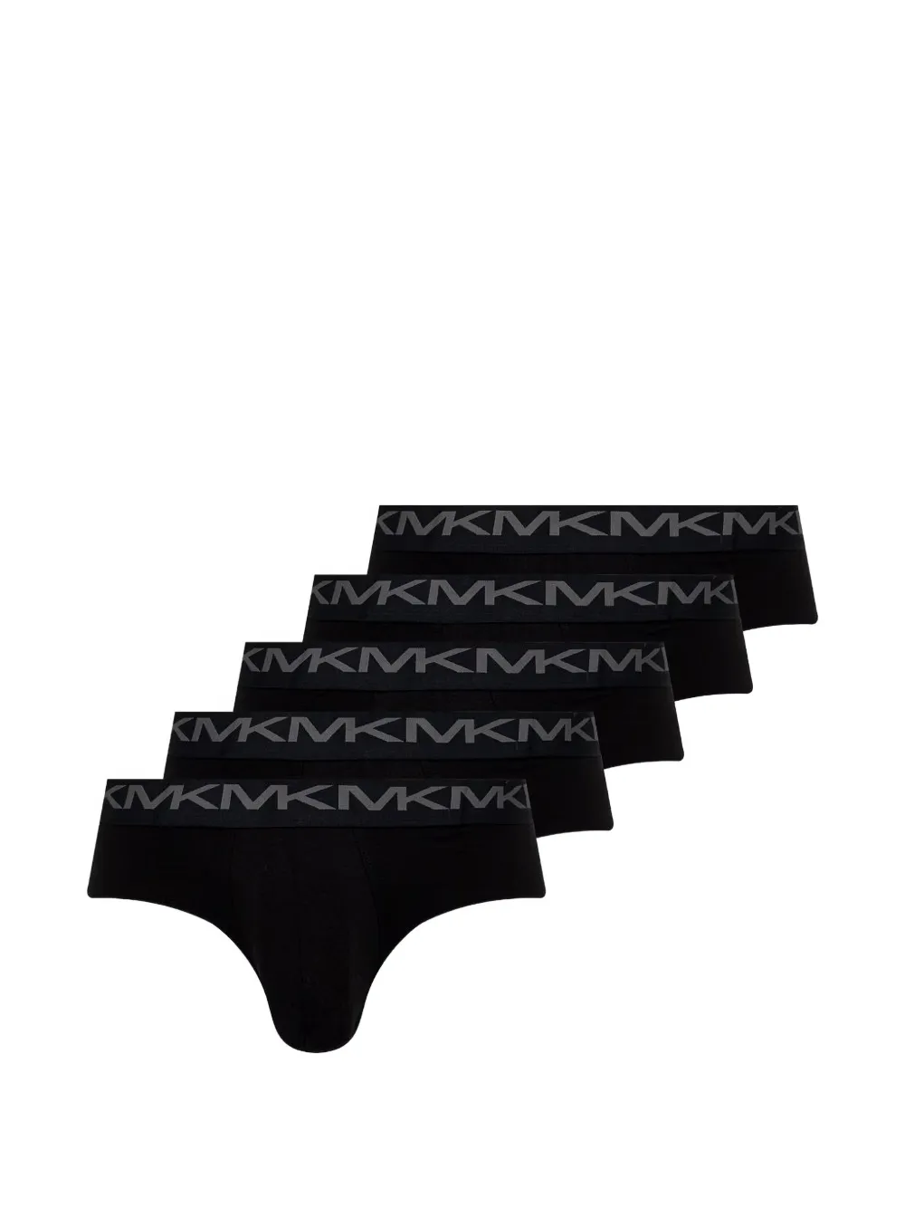 Michael Kors logo-waistband briefs (set of five) - Nero