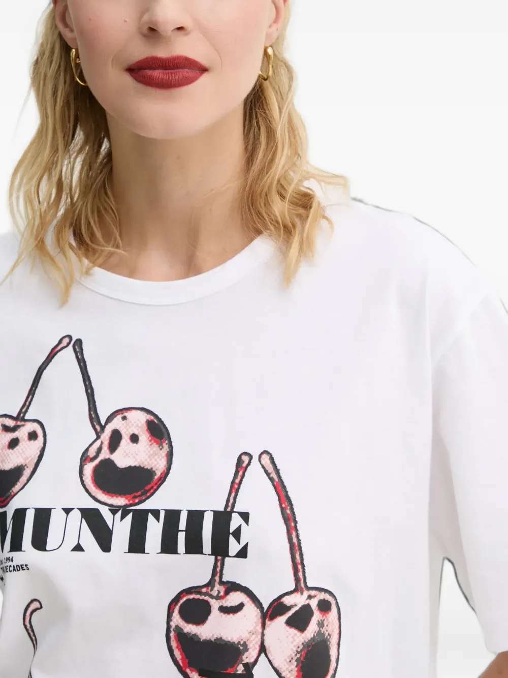 MUNTHE Felita print T-shirt Wit