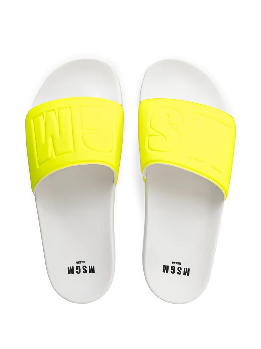 MSGM logo-embossed slides Geel