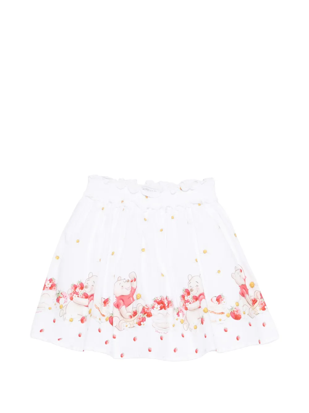 Monnalisa graphic-print skirt - Bianco