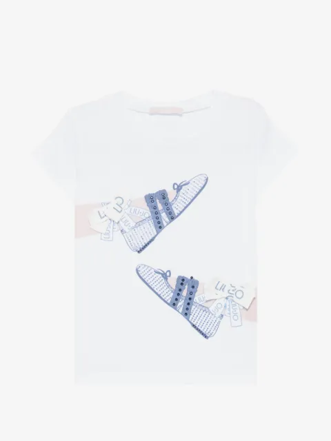 Liu Jo Kids playera con estampado gráfico