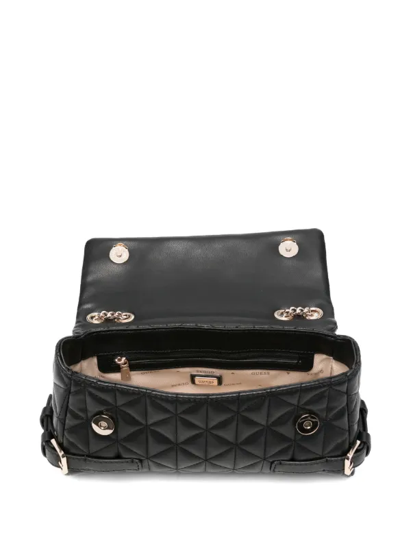 GUESS USA Paisleigh キルティング ショルダーバッグ | ブラック 