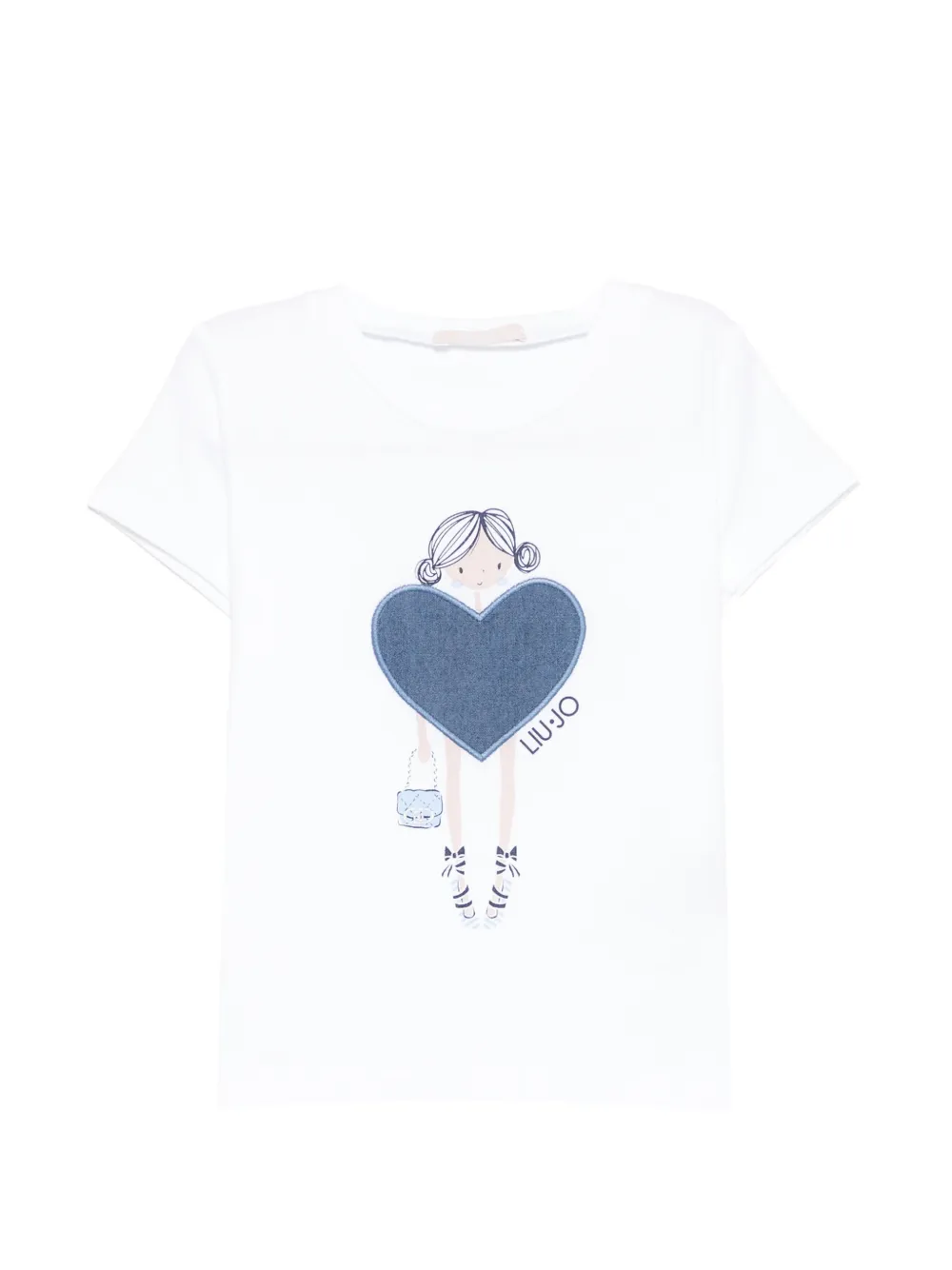 Liu Jo Kids heart-print T-shirt - Bianco
