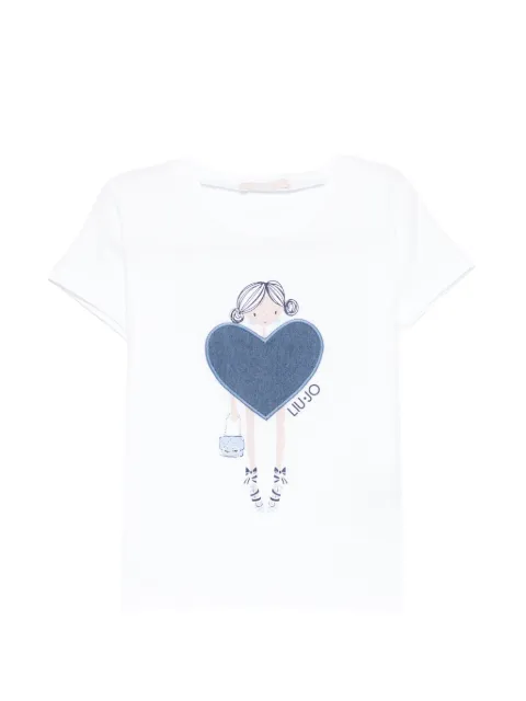 Liu Jo Kids heart-print T-shirt