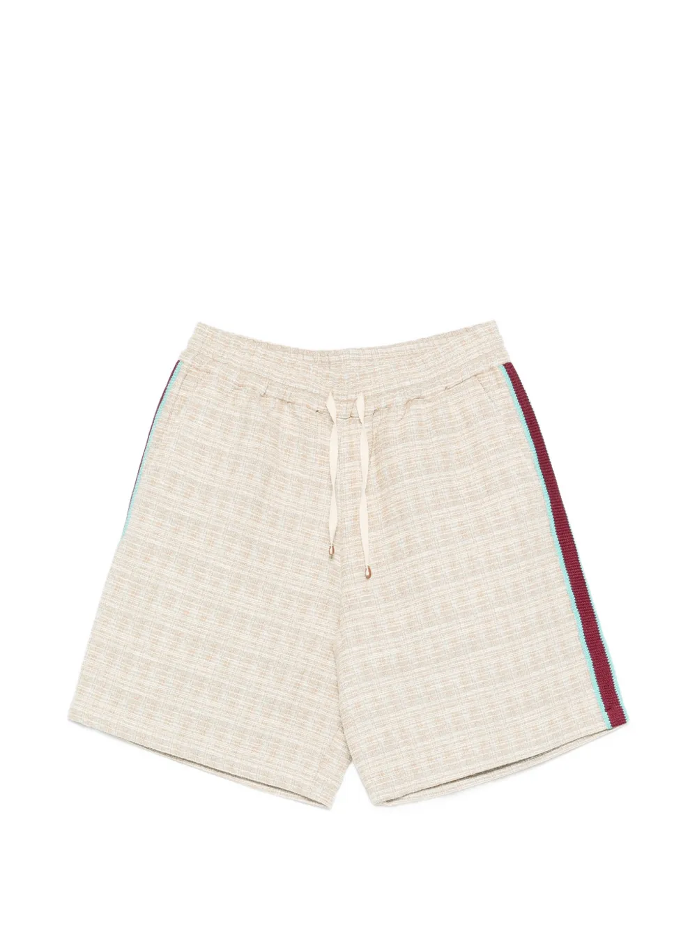 Drôle De Monsieur side-stripe shorts - Toni neutri