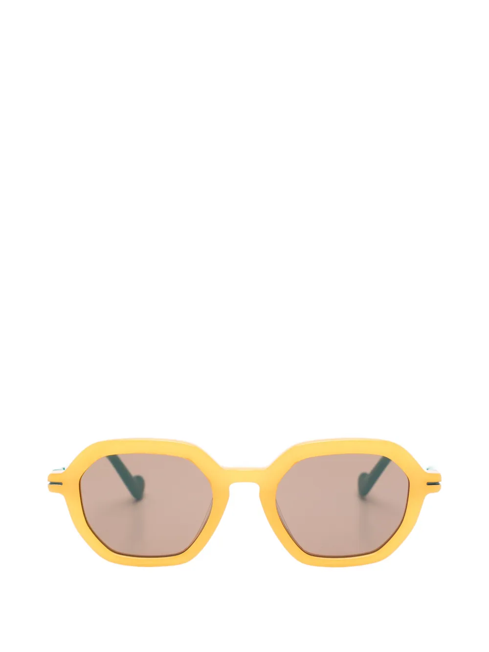 Benetton Verona geometric-frame sunglasses - Giallo