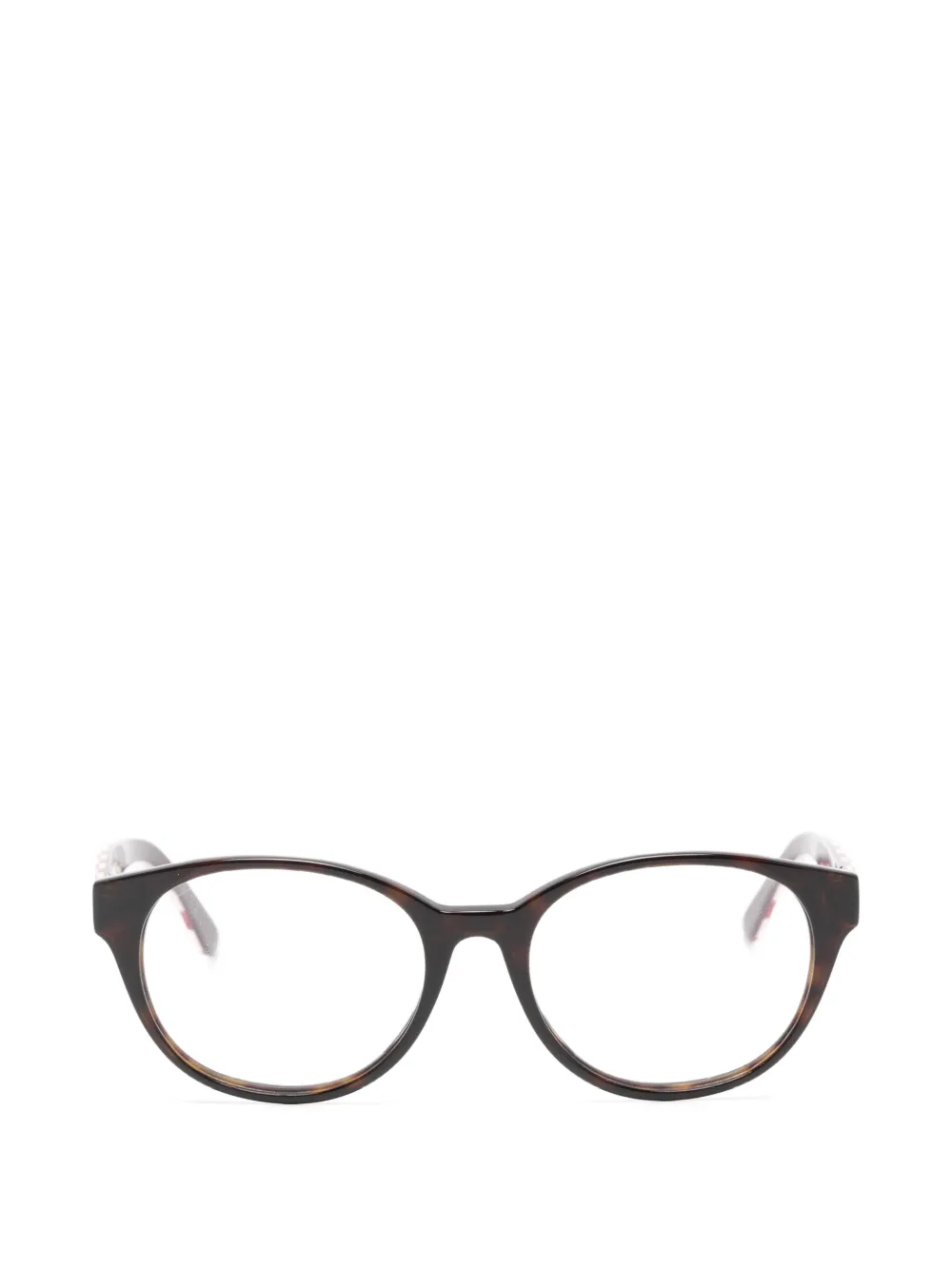 Seventh Street tortoiseshell-pattern striped-arm glasses - Marrone