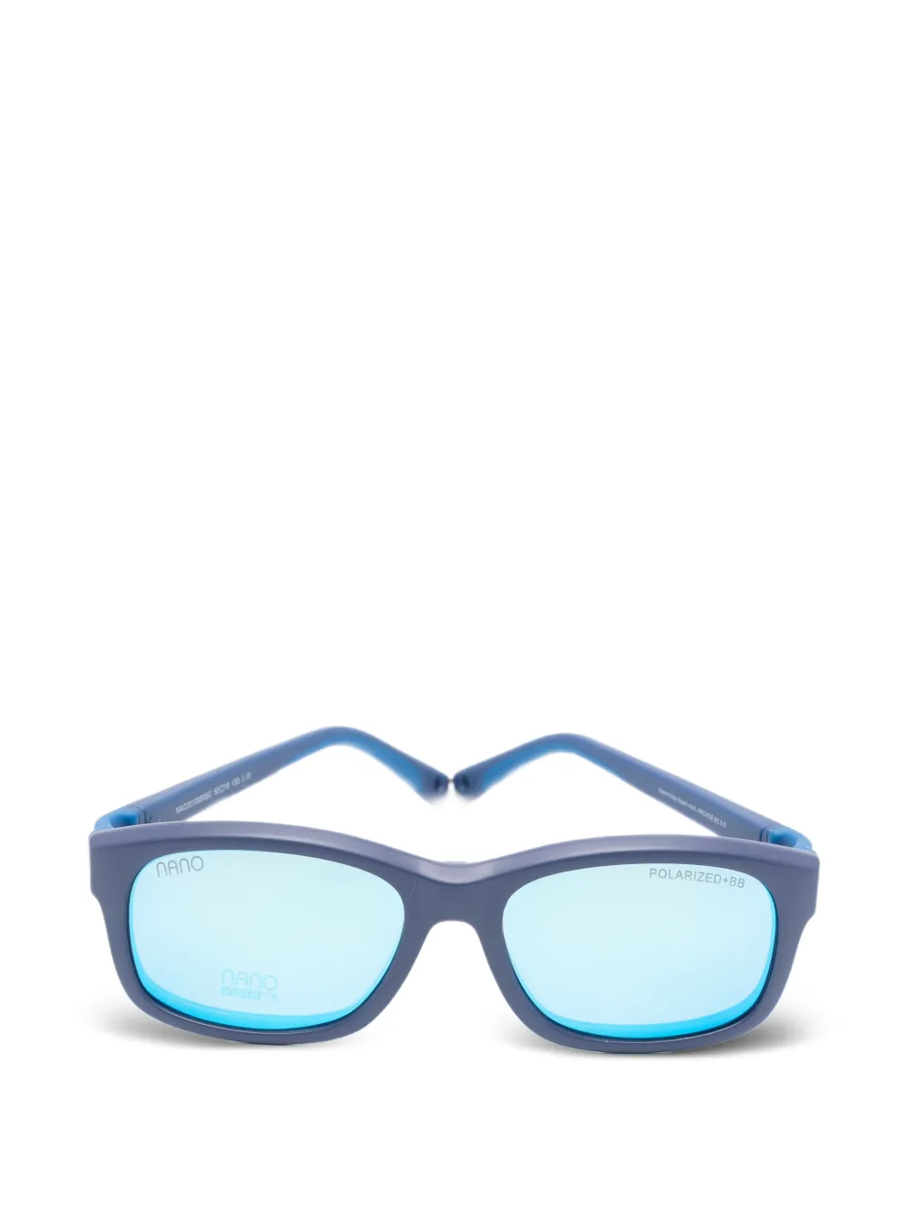 NANO Arcade magnetic clip-on rectangle-frame glasses - Blau