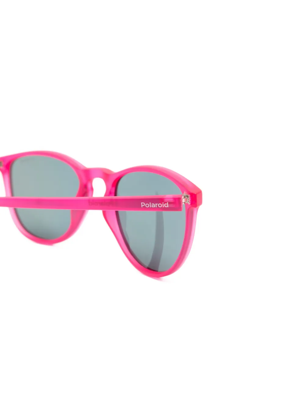 Polaroid Zonnebril met rond montuur Roze