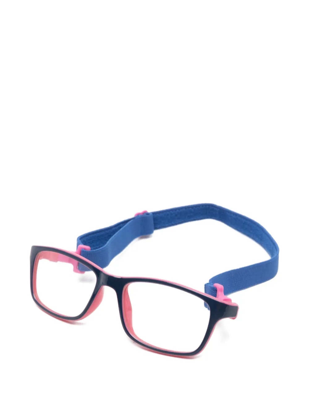  Nano Dash Rectangle-frame Glasses - Bleu 