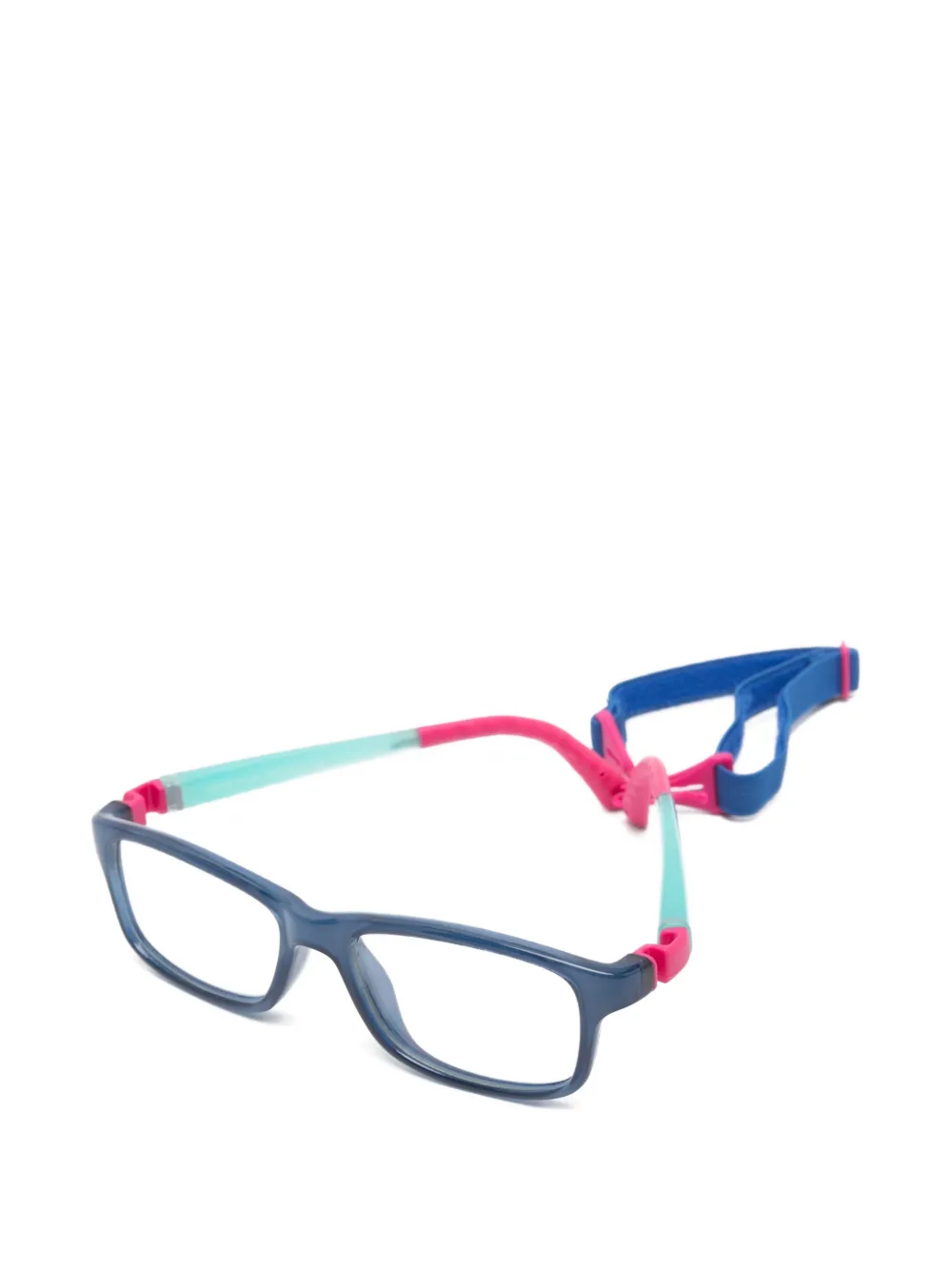  Nano Gafas Crew Con Montura Rectangular - Azul 