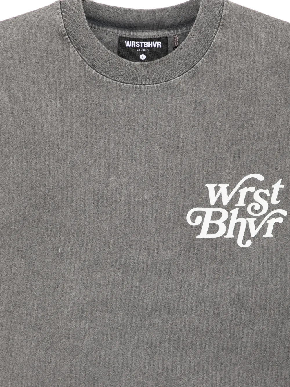 WRSTBHVR Reen V2 logoprinten T-shirt Grijs