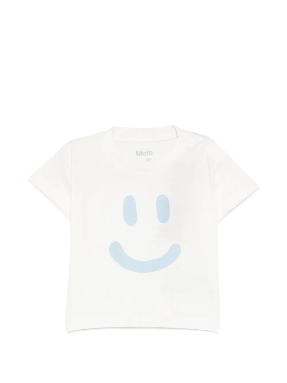 Molo Enzo smiley-print T-shirt - Nude