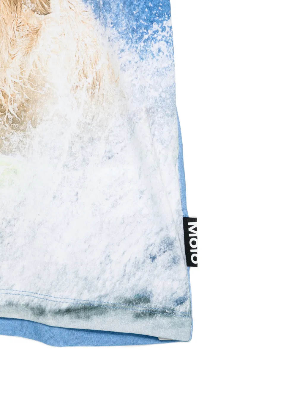Molo Riley T-shirt met hondenprint Blauw