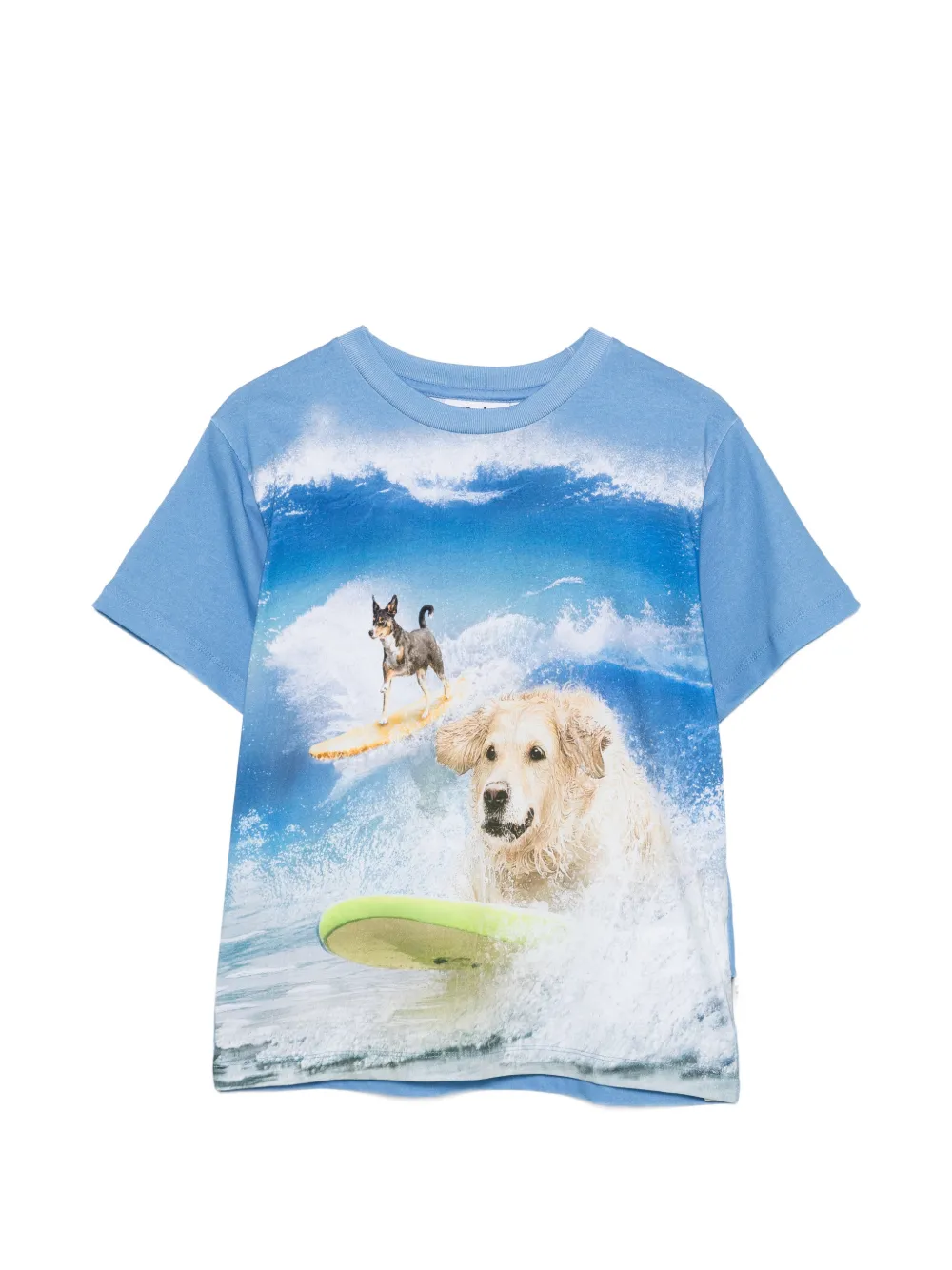 Molo Riley dog print T-shirt - Blu