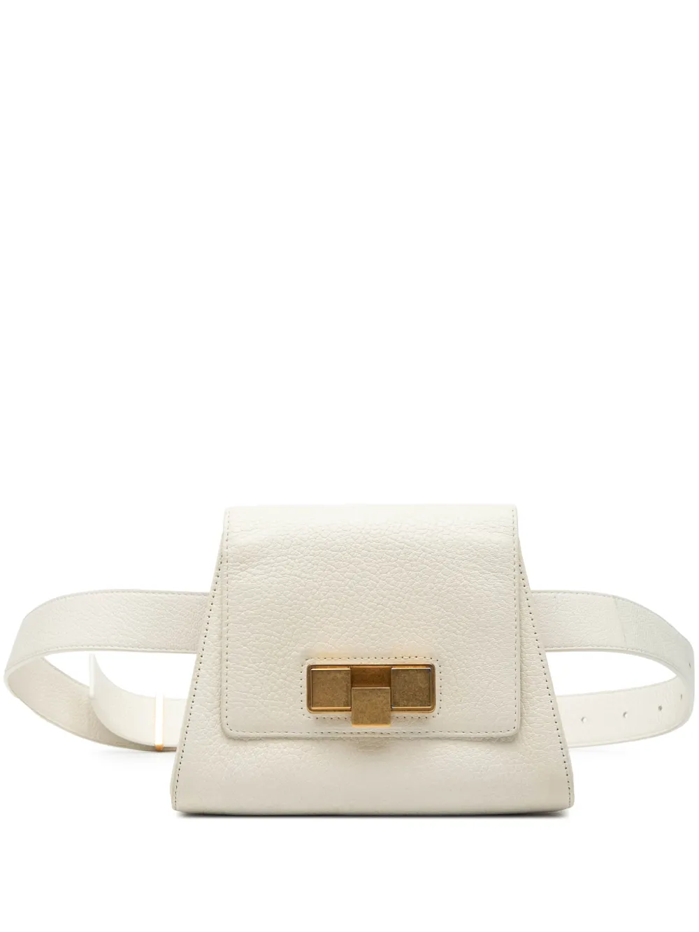 Bottega Veneta Pre-Owned 2012-2025 Leather Geometric belt bag - Weiß