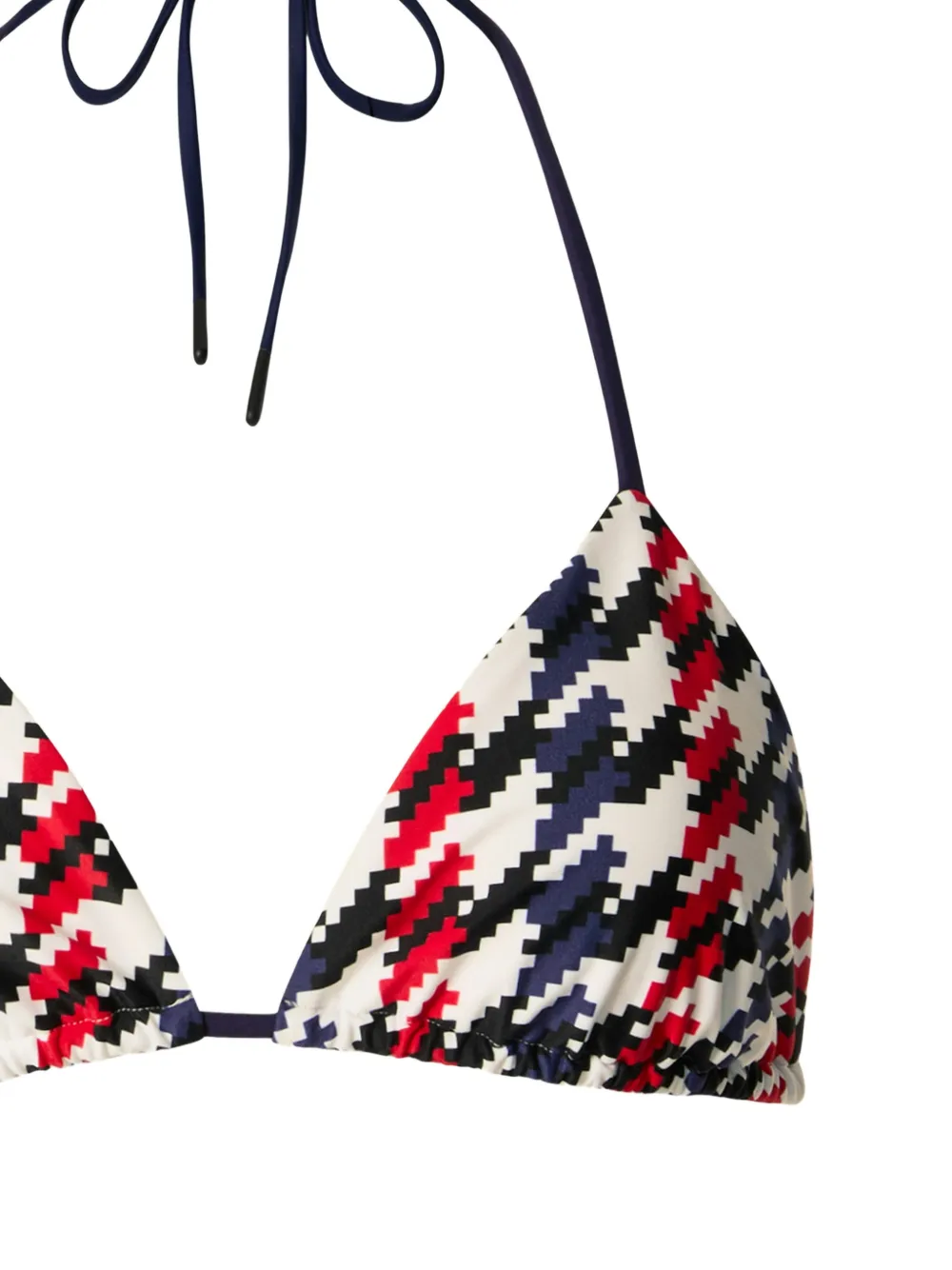 Perfect Moment Bikinitop met pied-de-poule print Wit