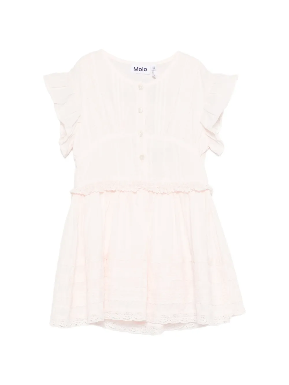 Molo Carmelia ruffled lace dress - Rosa
