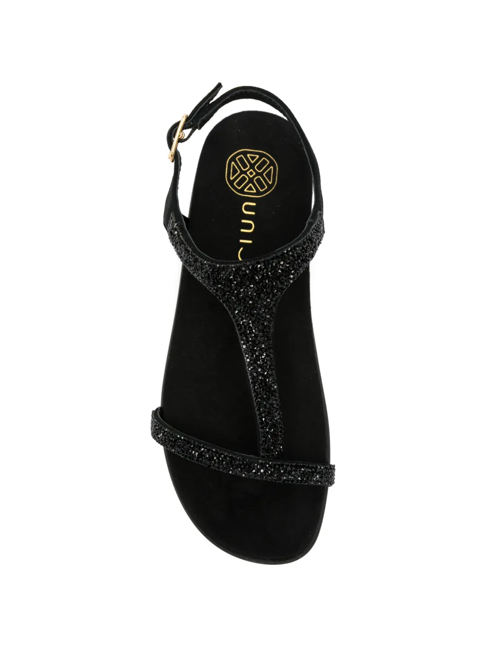 Unisa Canada verfraaide leren sandalen Zwart