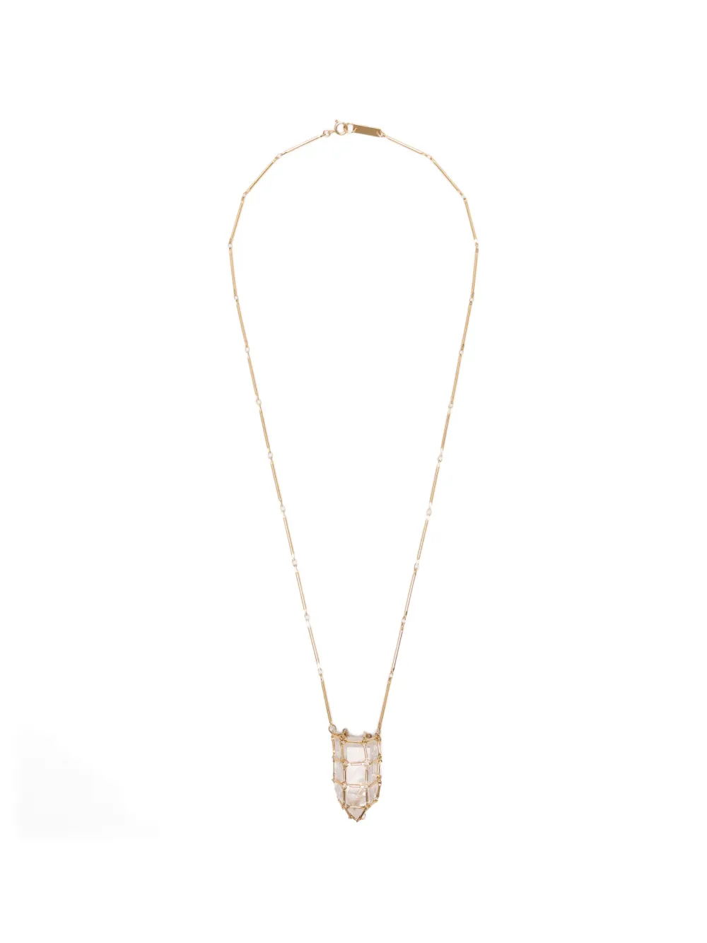 ISABEL MARANT Rock Crystal necklace - Oro