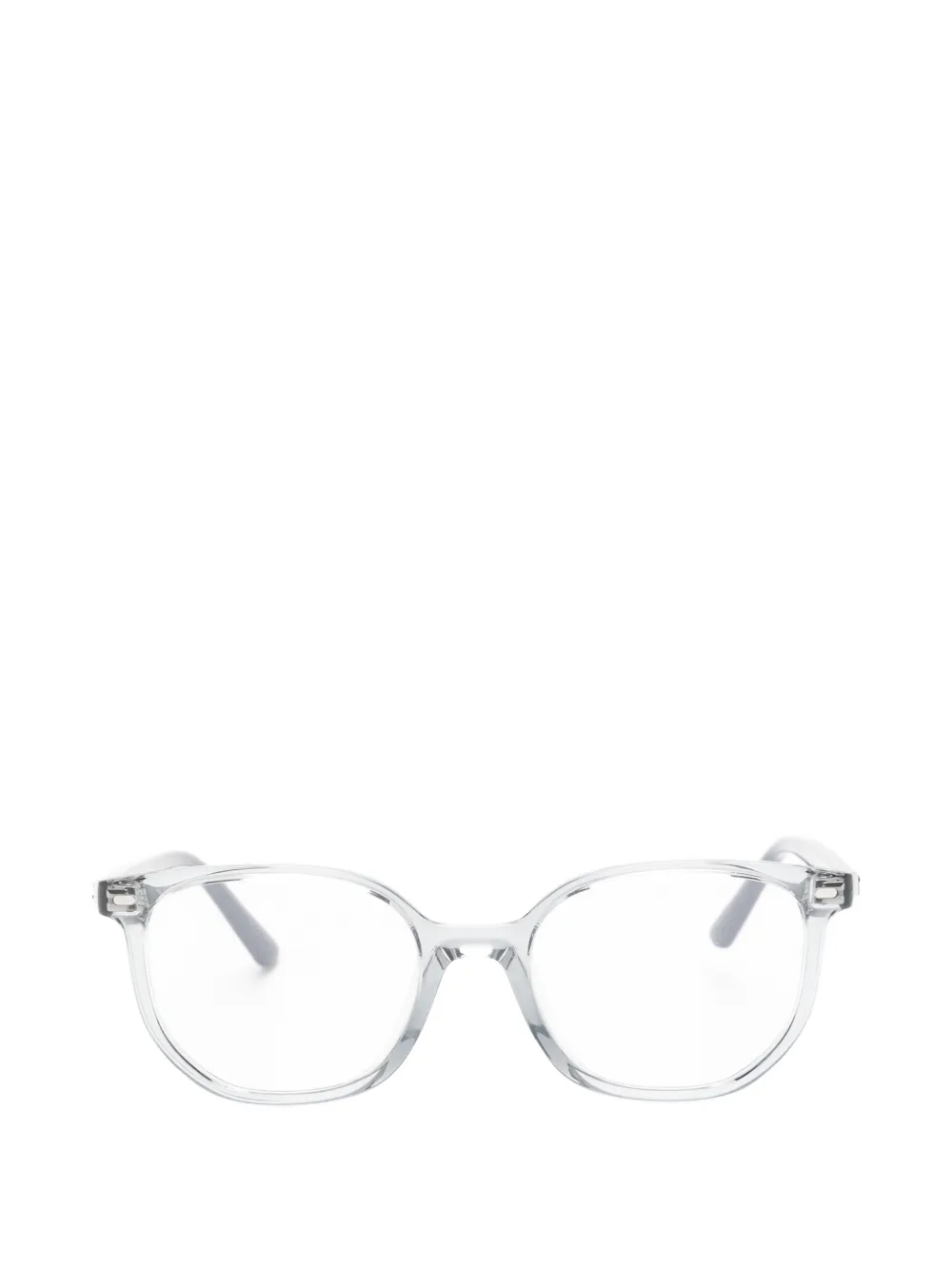 RAY-BAN JUNIOR logo-lettering square-frame glasses - Grigio