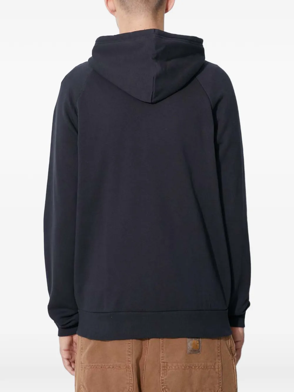 Under Armour zip logo hoodie Zwart