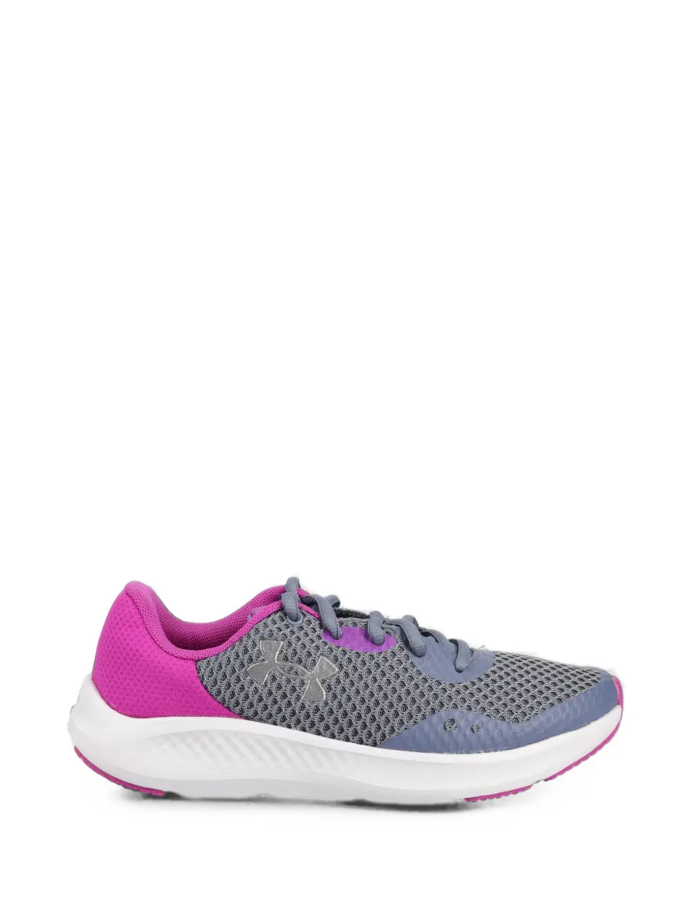 Under Armour Kids UA Charged Pursuit 3 sneakers met mesh vlakken Grijs