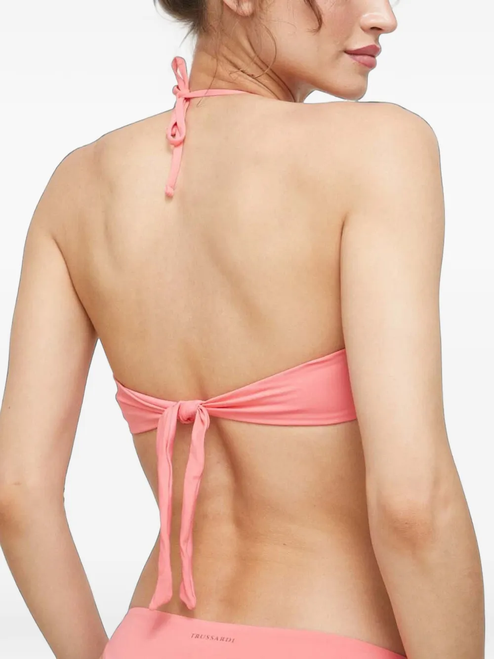Trussardi Bandeau bikinitop Roze