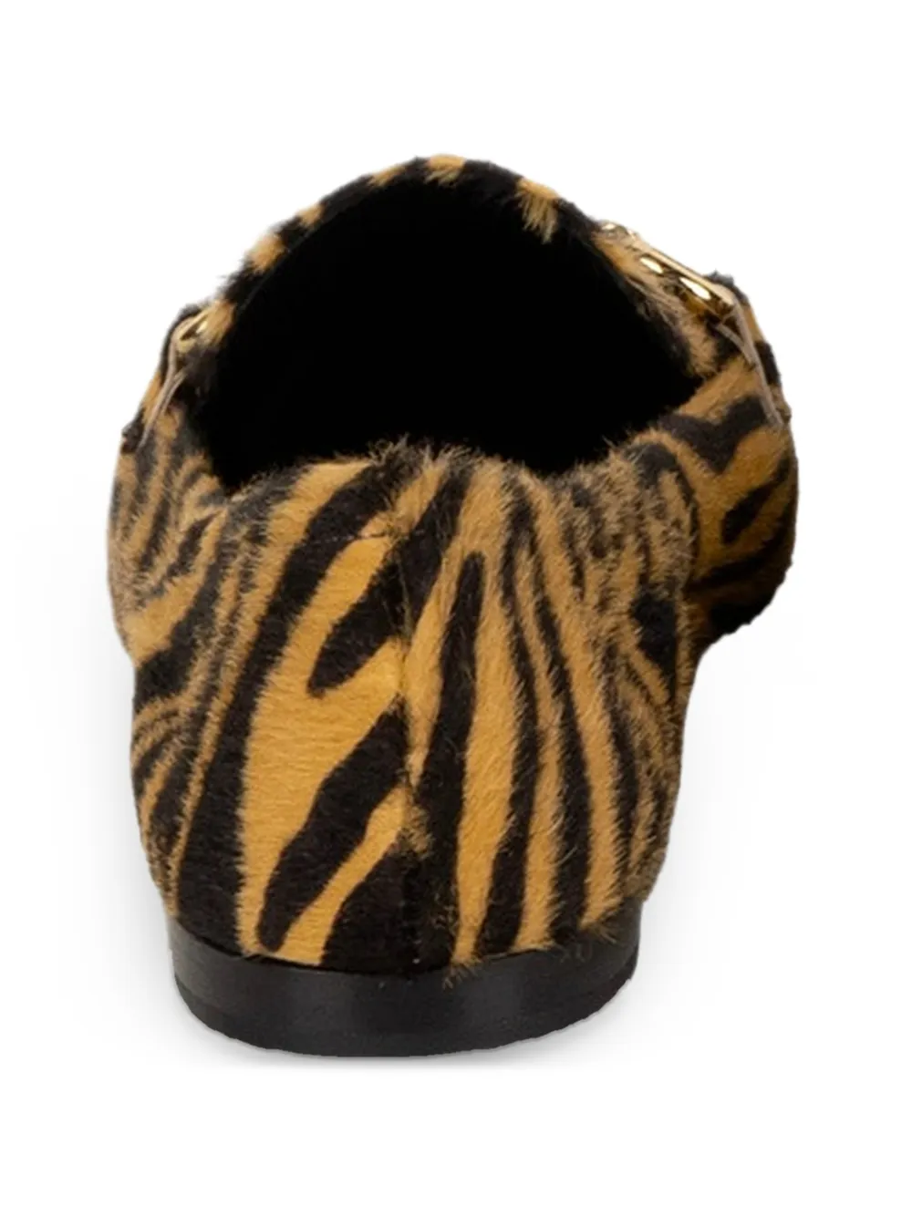 Pomme D´Or Loafers met zebraprint Beige