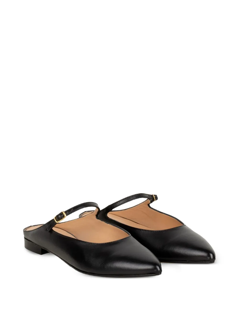  Status Pointed-toe Mules - Black 
