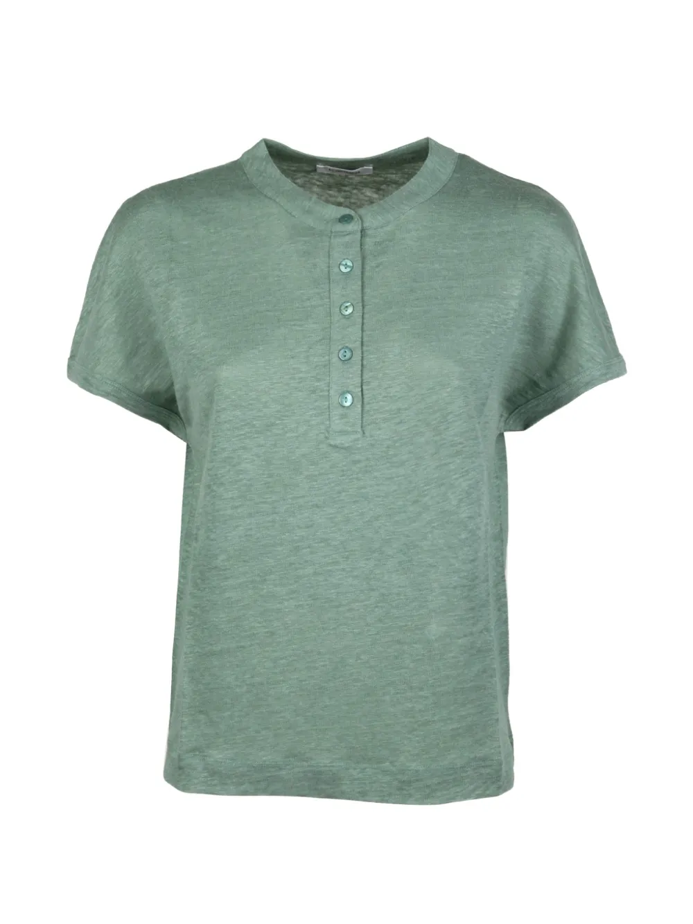 Kangra button short-sleeve T-shirt - Verde