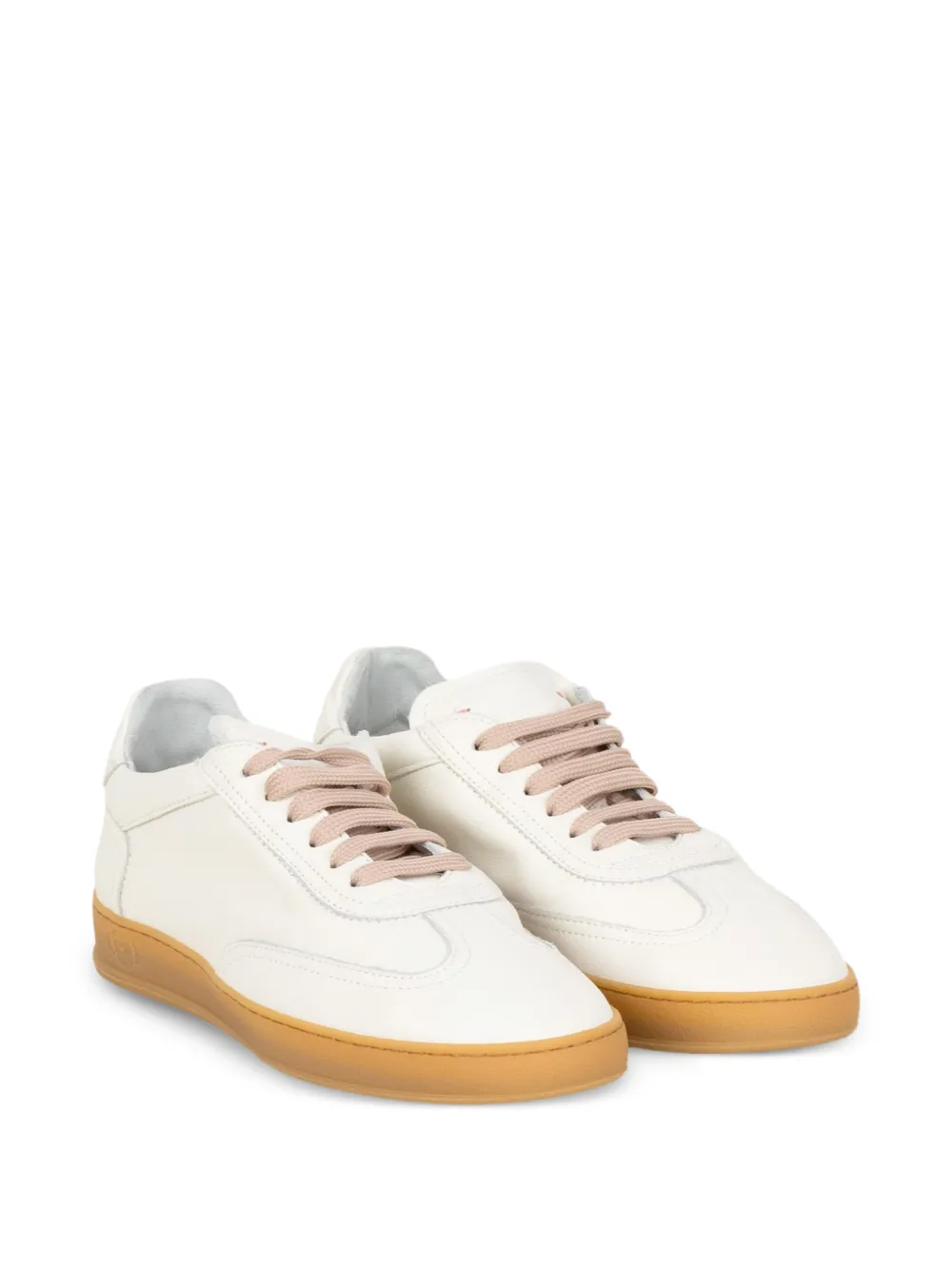  Soldini80 Leather Lace-up Sneakers - White 