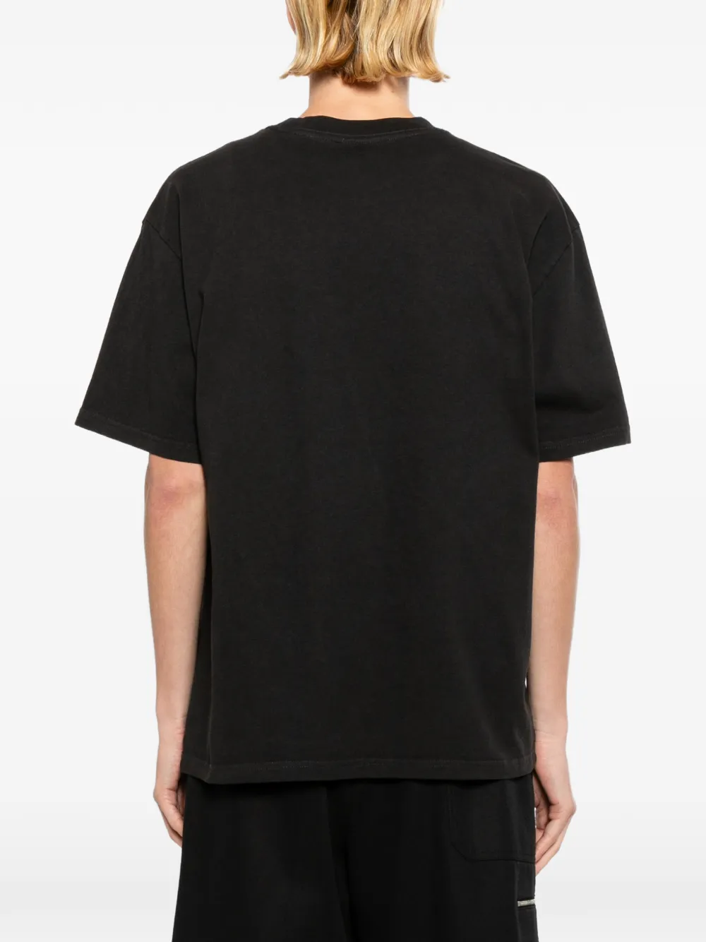 Melt T-shirt met print Zwart