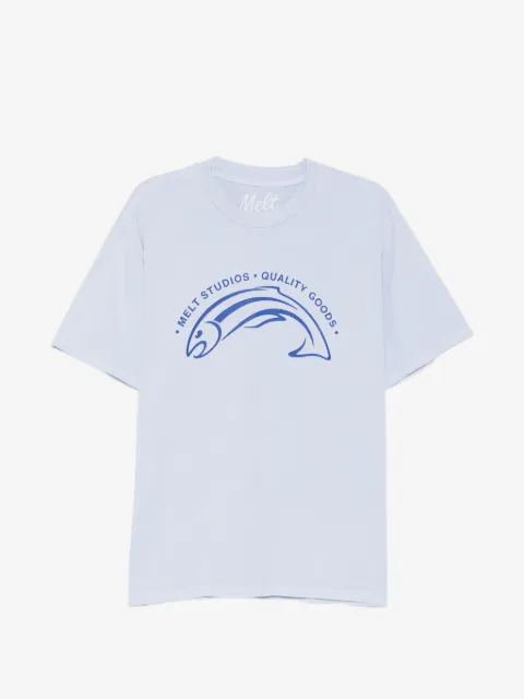 Melt fish-print T-shirt