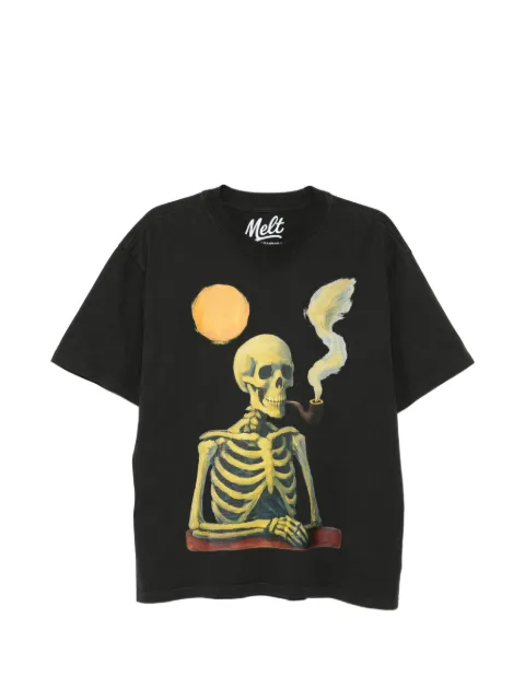Melt playera con esqueleto estampado