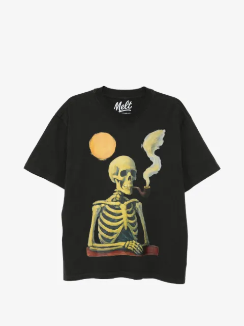 Melt playera con esqueleto estampado
