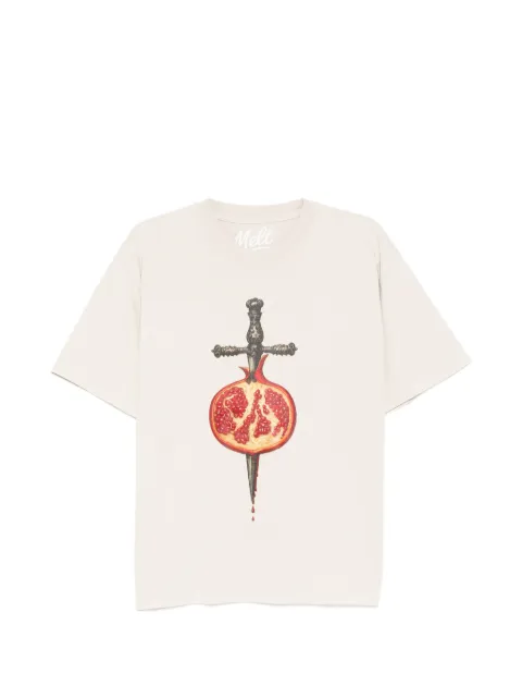 Melt pomegranate-print T-shirt