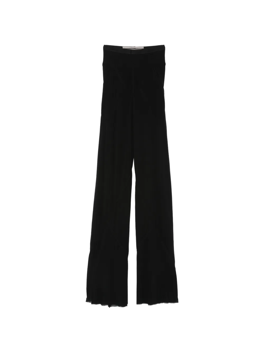 Rick Owens bias ribbed palazzo pants - Nero