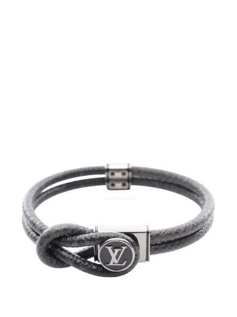 Louis Vuitton Pre-Owned pulsera Monogram Eclipse y Taiga Loop It 2023