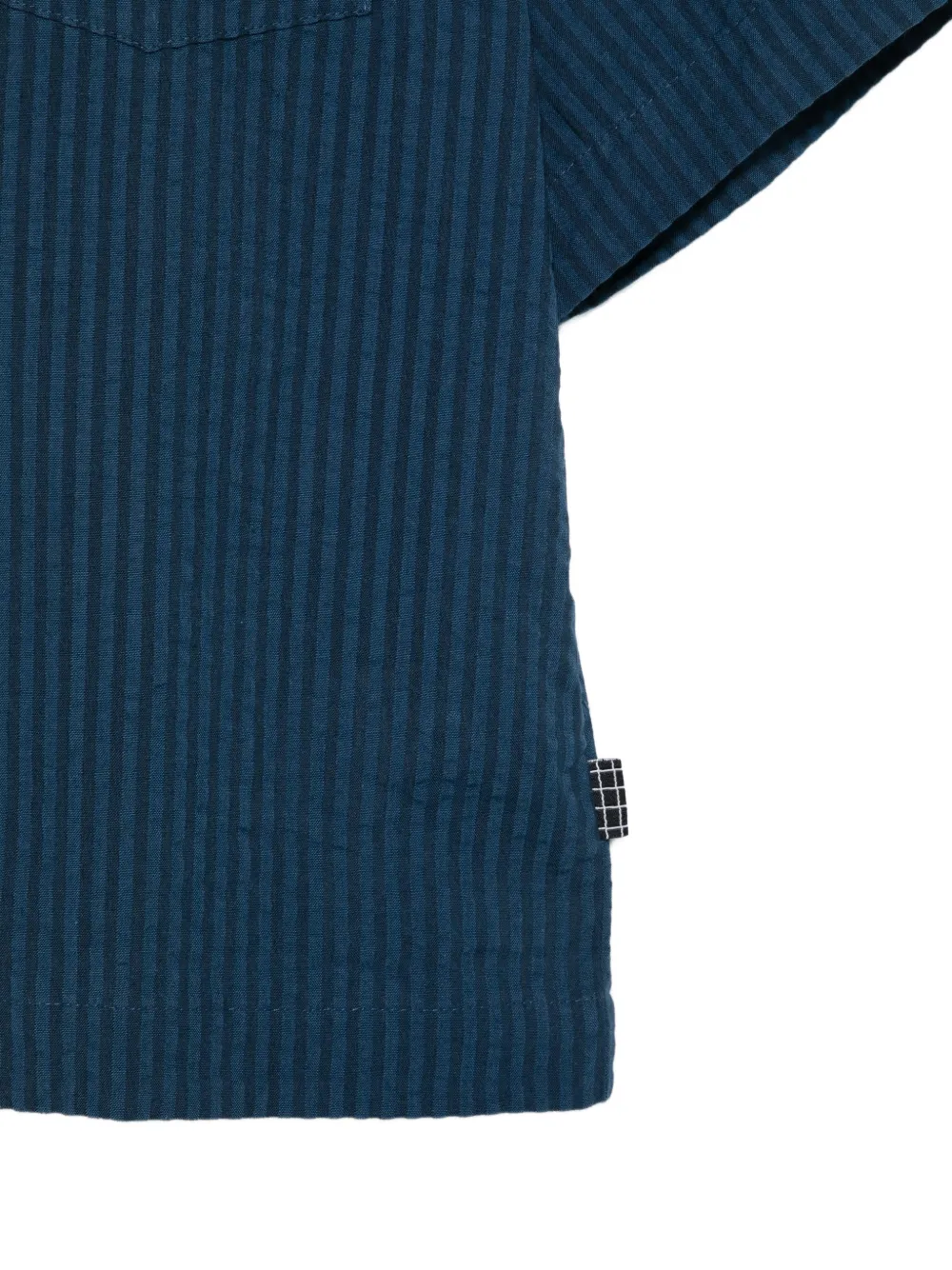 Molo Richie gestreept shirt met zak Blauw