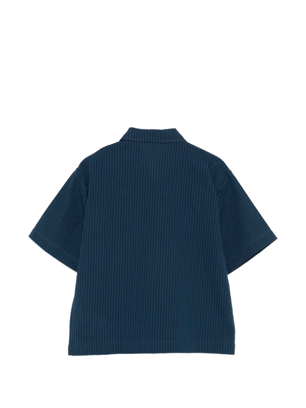 Molo Richie gestreept shirt met zak Blauw
