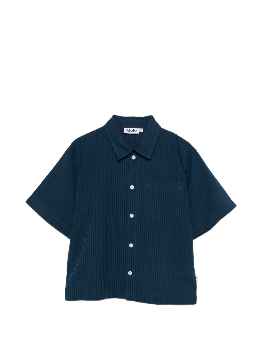 Molo Richie pocket striped shirt - Blu