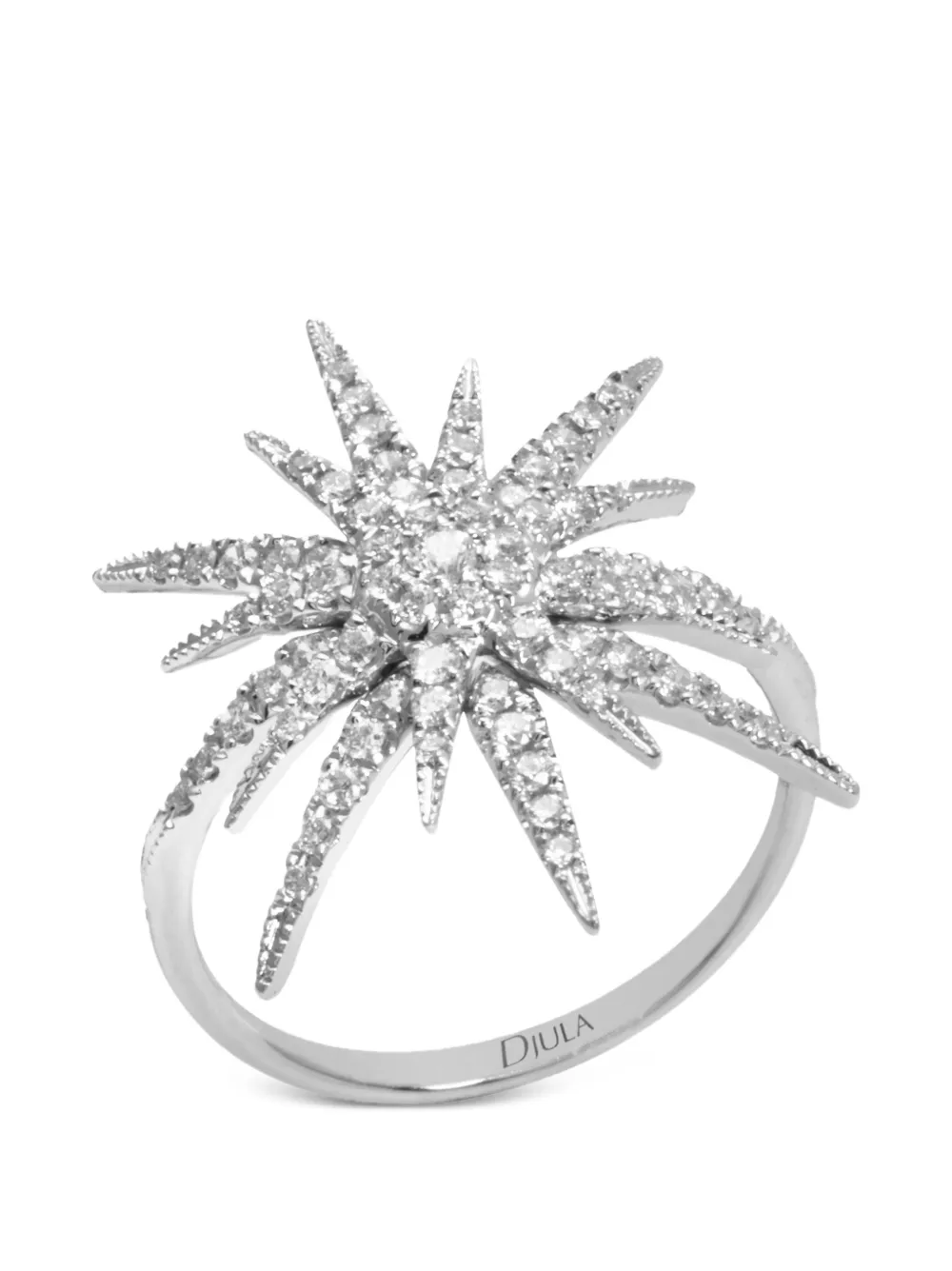 Djula Anello Sun con diamanti - Argento