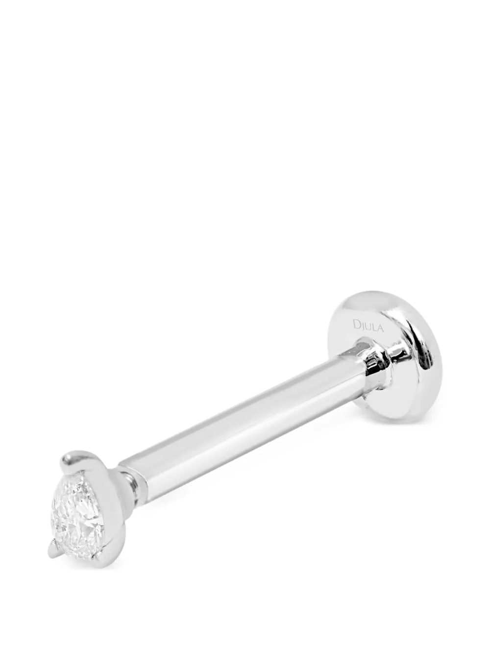 Djula Piercing Pear Solo con diamanti - Argento