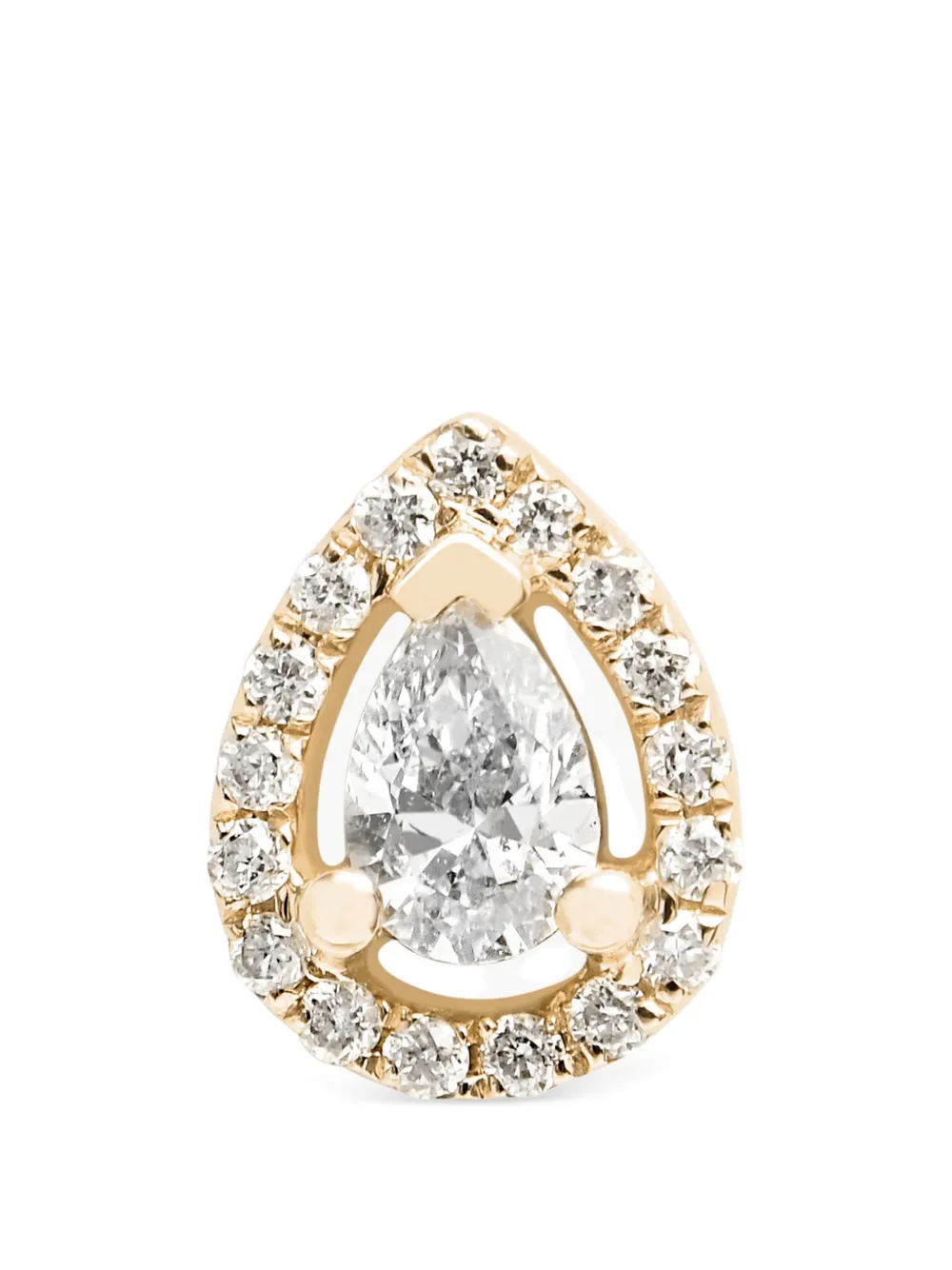 Djula Piercing Pear Bar con diamanti - Oro